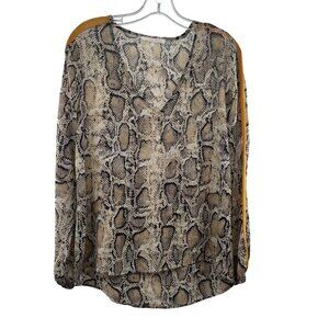 Harper Wren Snake Print Hi Low Top Multicolor Size Medium